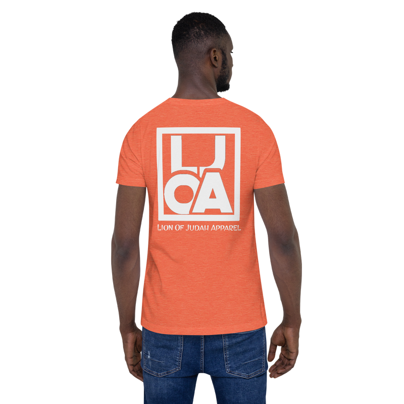 Lion Of Judah Apparel White new logo Unisex t-shirt