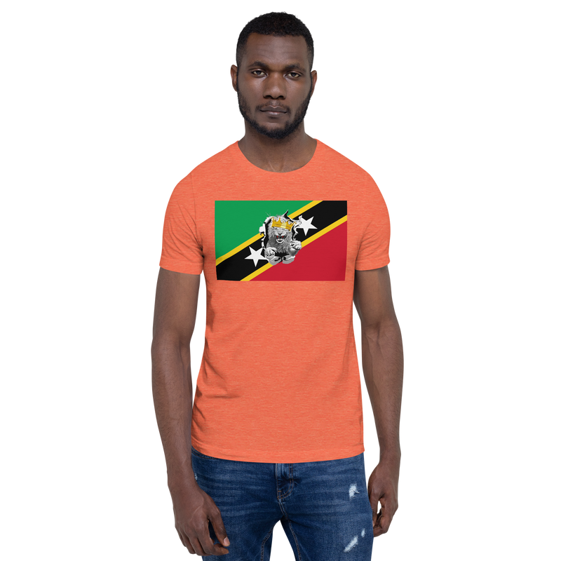 West Indian Lion of Judah St. Kitts And Nevis Flag Unisex t-shirt