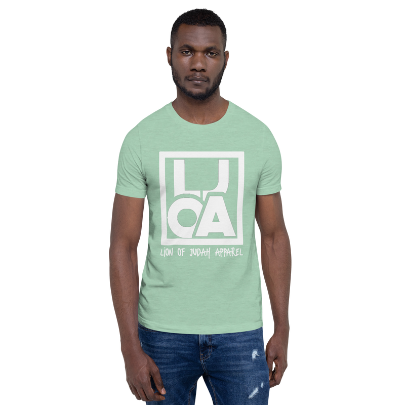Lion Of Judah Apparel White new logo Unisex t-shirt
