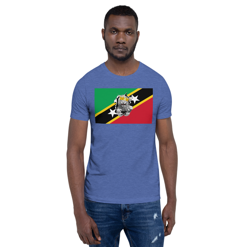 West Indian Lion of Judah St. Kitts And Nevis Flag Unisex t-shirt