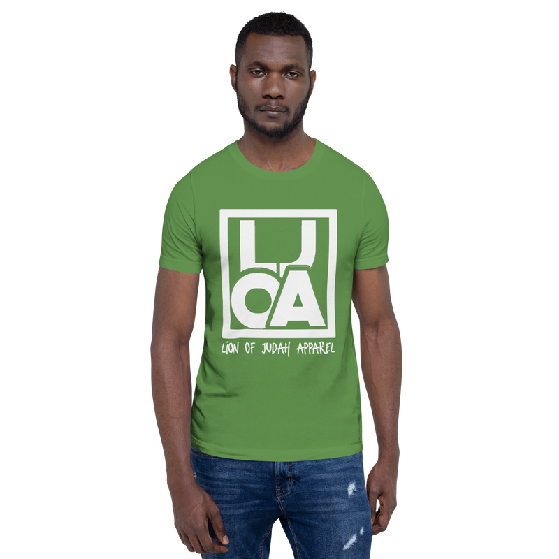 Lion Of Judah Apparel White new logo Unisex t-shirt
