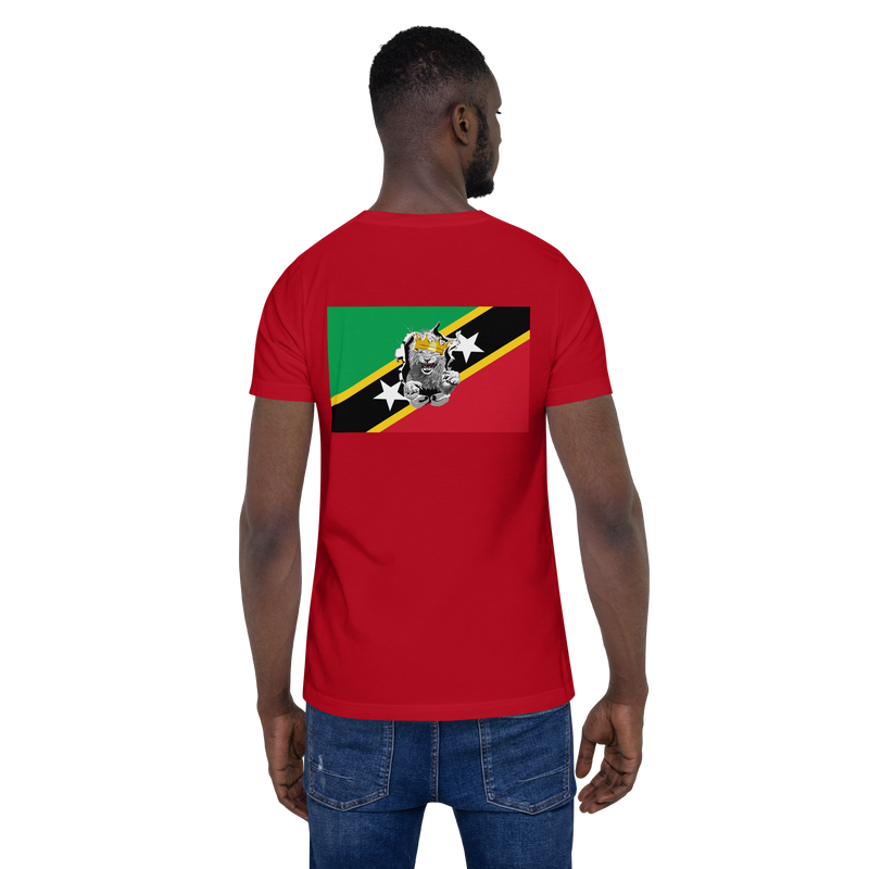 West Indian Lion of Judah St. Kitts And Nevis Flag Unisex t-shirt