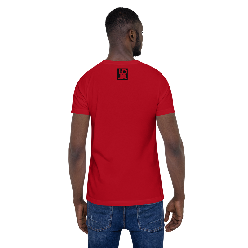 Lion Of Judah Apparel Logo Fire Engine Red Unisex t-shirt