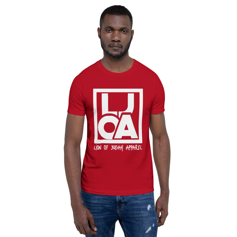 Lion Of Judah Apparel White new logo Unisex t-shirt