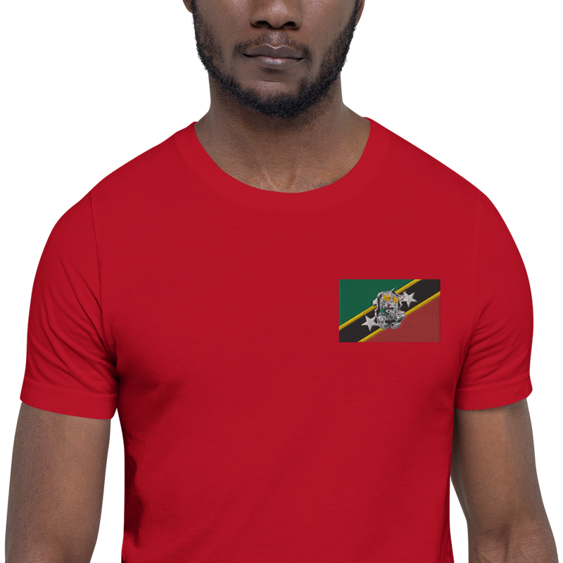 West Indian Lion of Judah St. Kitts And Nevis Flag Unisex t-shirt
