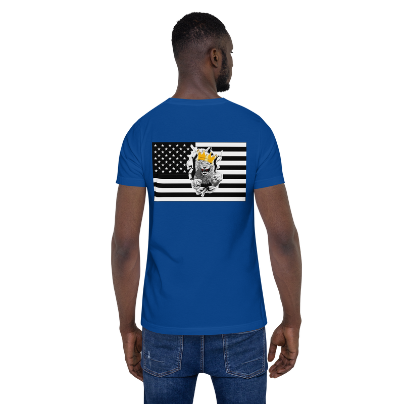 Melanated Lion Of Judah Flag Unisex t-shirt