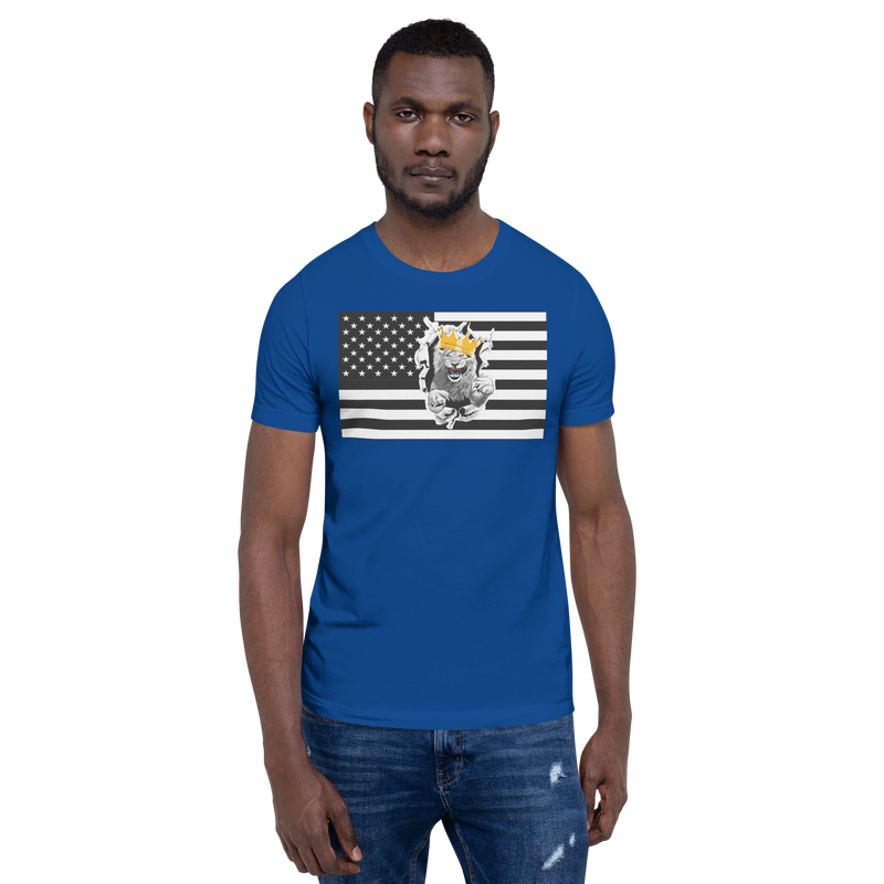 Melanated Lion Of Judah Flag Unisex t-shirt