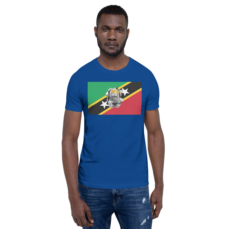 West Indian Lion of Judah St. Kitts And Nevis Flag Unisex t-shirt