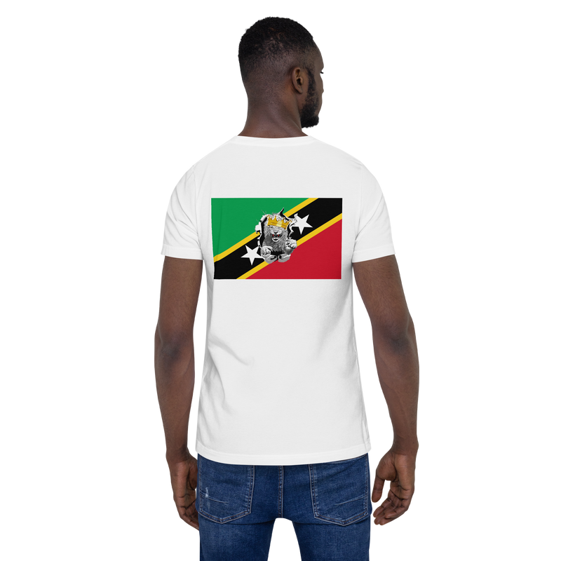 West Indian Lion of Judah St. Kitts And Nevis Flag Unisex t-shirt