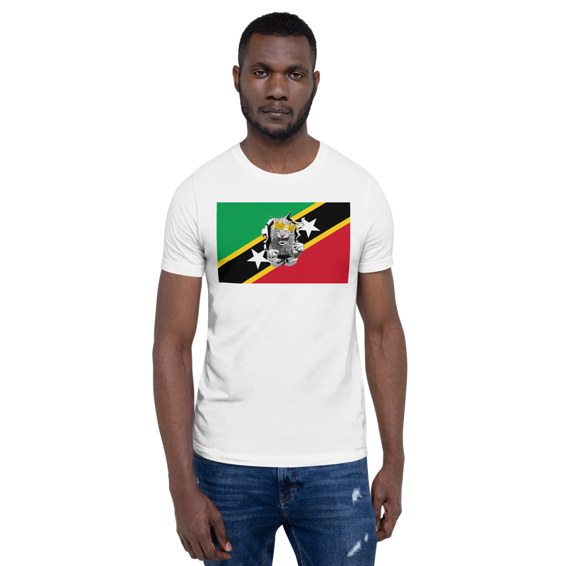 West Indian Lion of Judah St. Kitts And Nevis Flag Unisex t-shirt