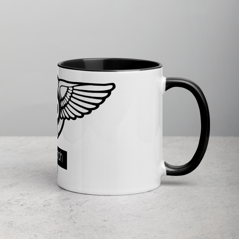 Lion Of Judah Black Logo Mug with Color Inside
