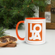 Lion Of Judah Apparel Texas Longhorn Orange Logo Mug with Color Inside
