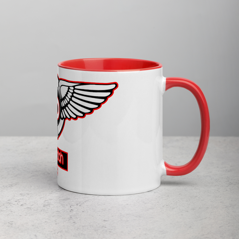 Lion Of Judah Blood Red Logo Mug with Color Inside