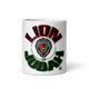 Lion Of Judah Design White glossy mug
