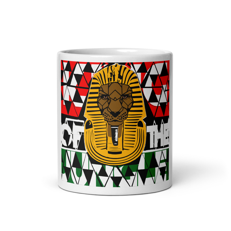 King of the Jungle White glossy mug