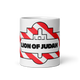 Lion Of Judah Friday Wordplay Spinoff Design White glossy mug