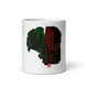 The Tribe Of Judah Lion White glossy mug