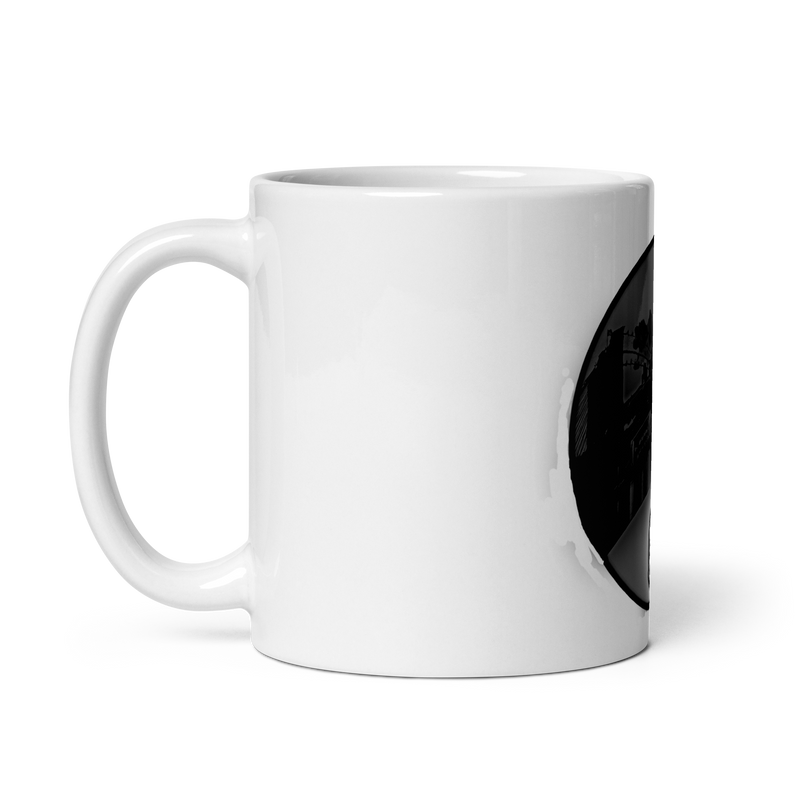 New York City Skyline White glossy mug