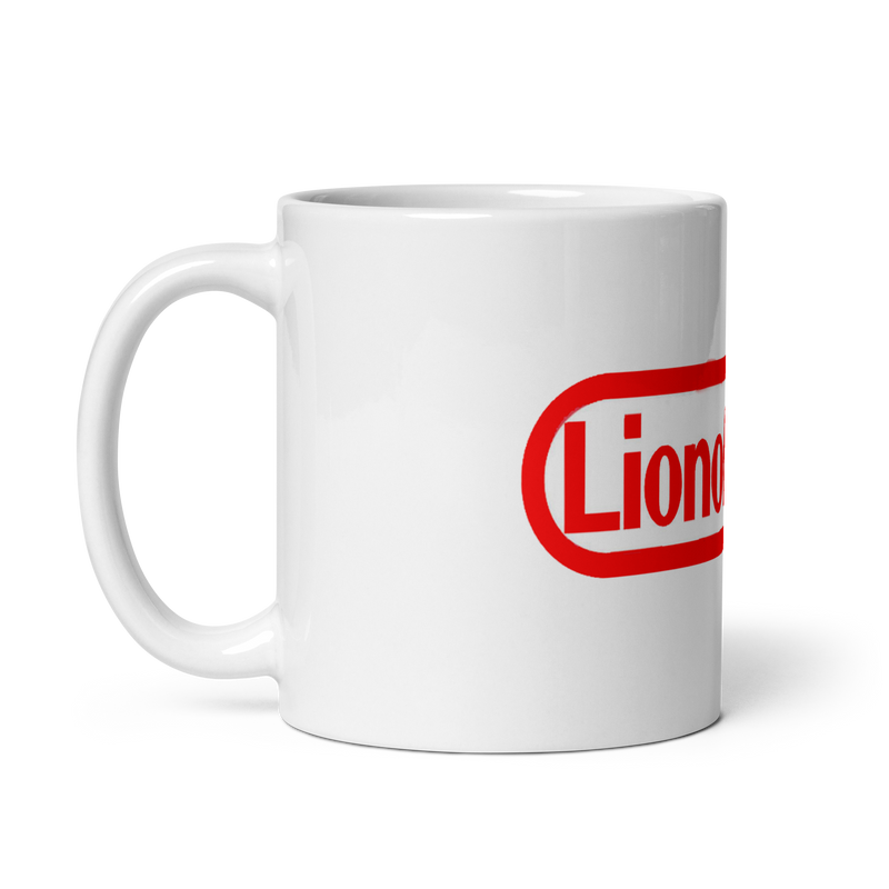 Lion Of Judah Nintendo Word Play Spinoff Design White glossy mug