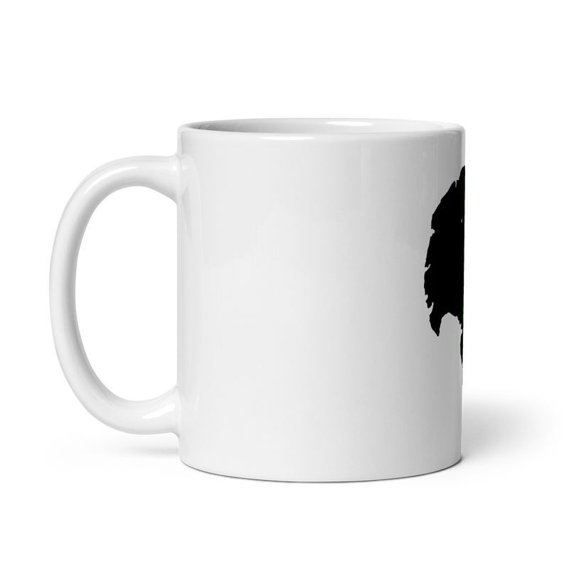 The Tribe Of Judah Lion White glossy mug