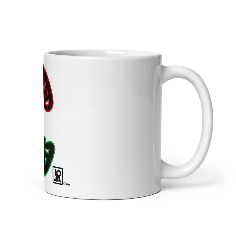 Melanated Goddess White glossy mug