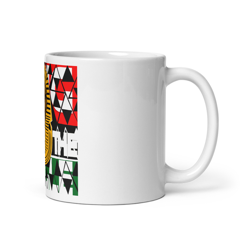 King of the Jungle White glossy mug