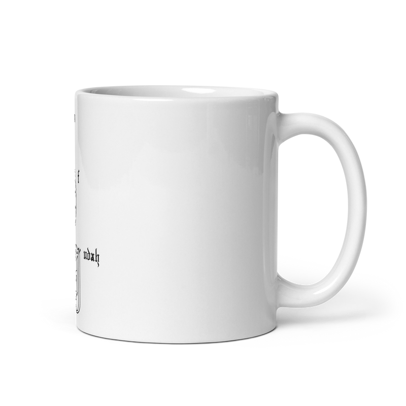 Lion Of Judah letters White glossy mug
