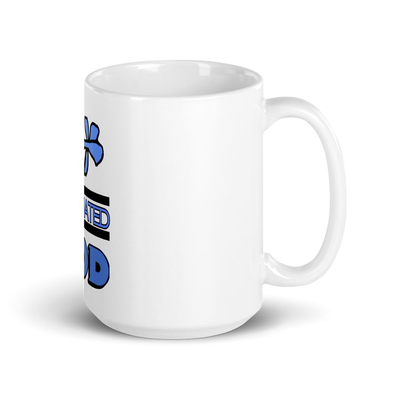 Fly Melanated God White glossy mug