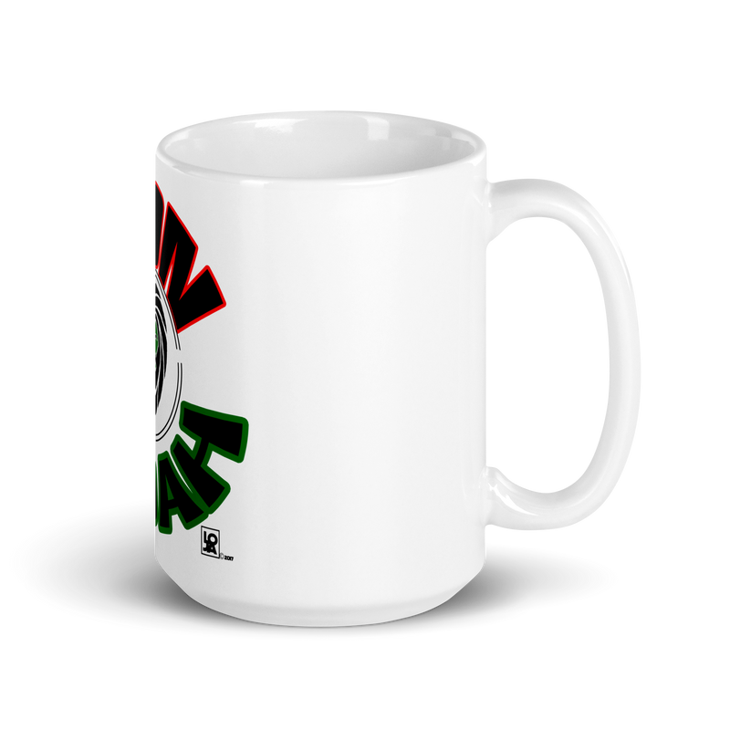 Lion Of Judah Design White glossy mug