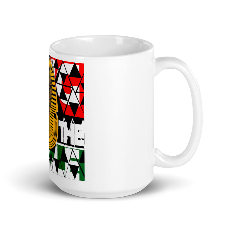 King of the Jungle White glossy mug