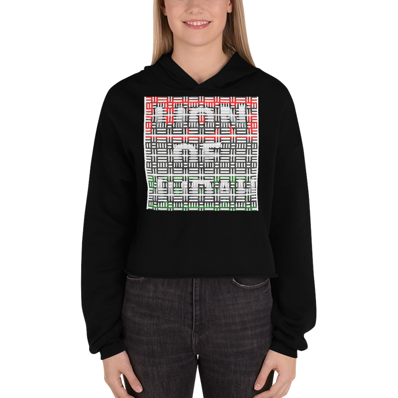 Lion of judah Adinkra African Design Crop Hoodie