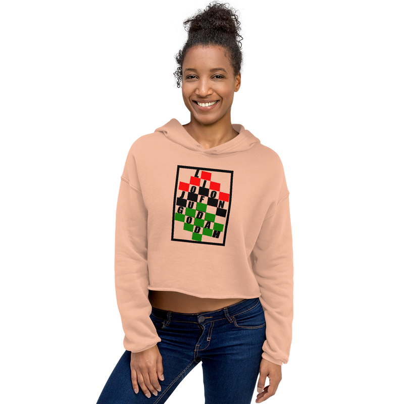 KROSS-WORD-PUZZLE Crop Hoodie