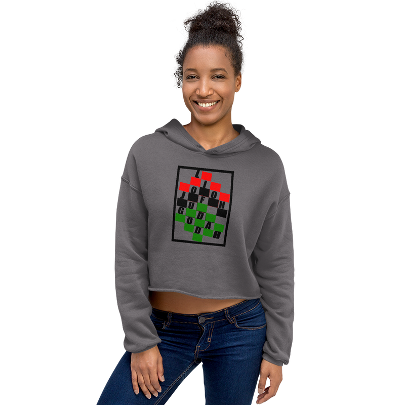 KROSS-WORD-PUZZLE Crop Hoodie