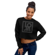 Lion Of Judah Black Logo Crop Sweatshirt