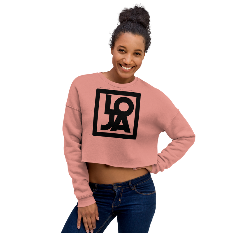 Lion Of Judah Black Logo Crop Sweatshirt