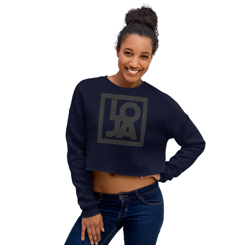 Lion Of Judah Black Logo Crop Sweatshirt