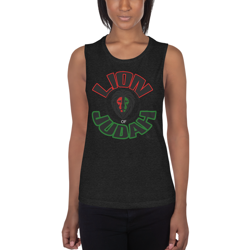 Lion Of Judah-Design Ladies’ Muscle Tank