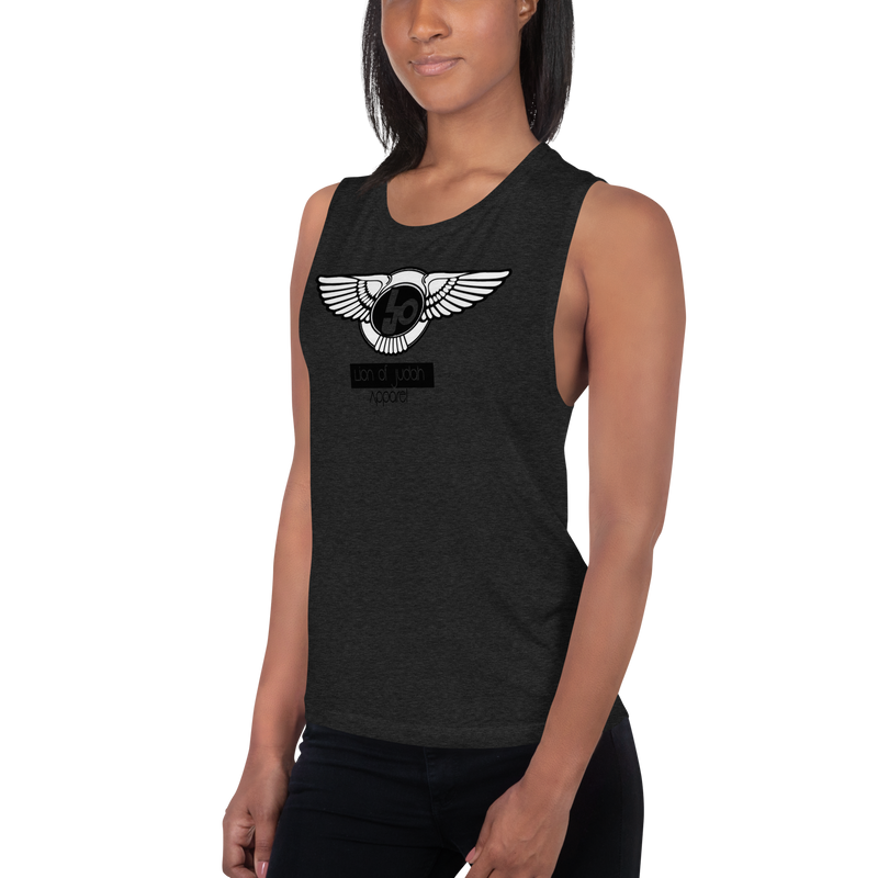 Lion Of Judah Logo Design Ladies’ V.1 Muscle Tank