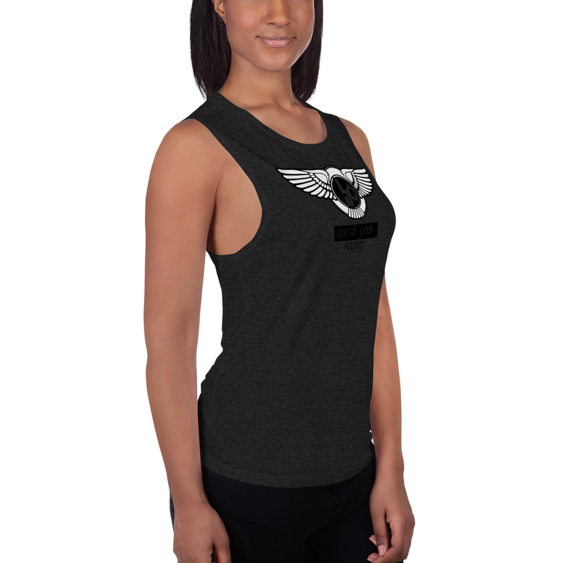 Lion Of Judah Logo Design Ladies’ V.1 Muscle Tank