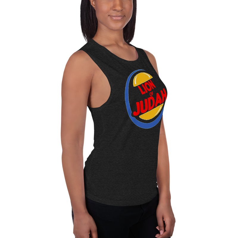 Lion Of Judah (BK) Burger King Spinoff Design Ladies’ Muscle Tank