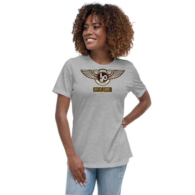Lion Of Judah Wingz Bronze logo Women's Relaxed T-Shirt