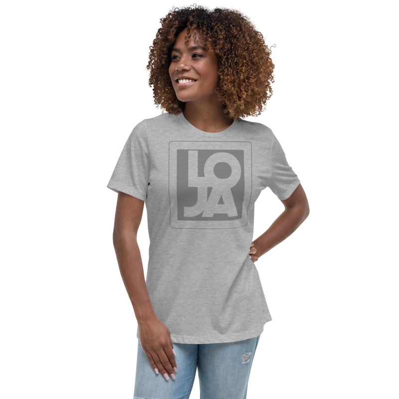 Space Grey Lion Of Judah Apparel Logo Women's Relaxed T-Shirt