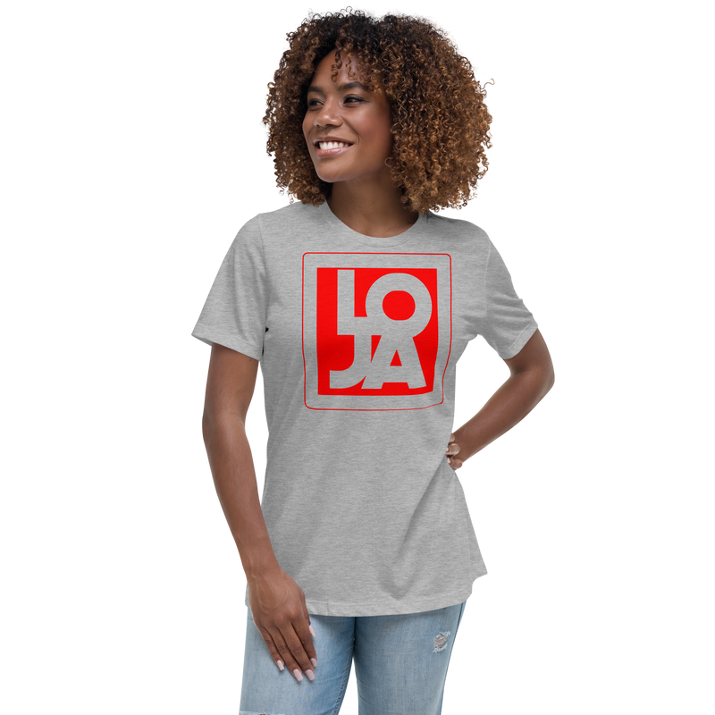 Lion Of Judah Apparel Logo Fire Engine Red Women's Relaxed T-Shirt