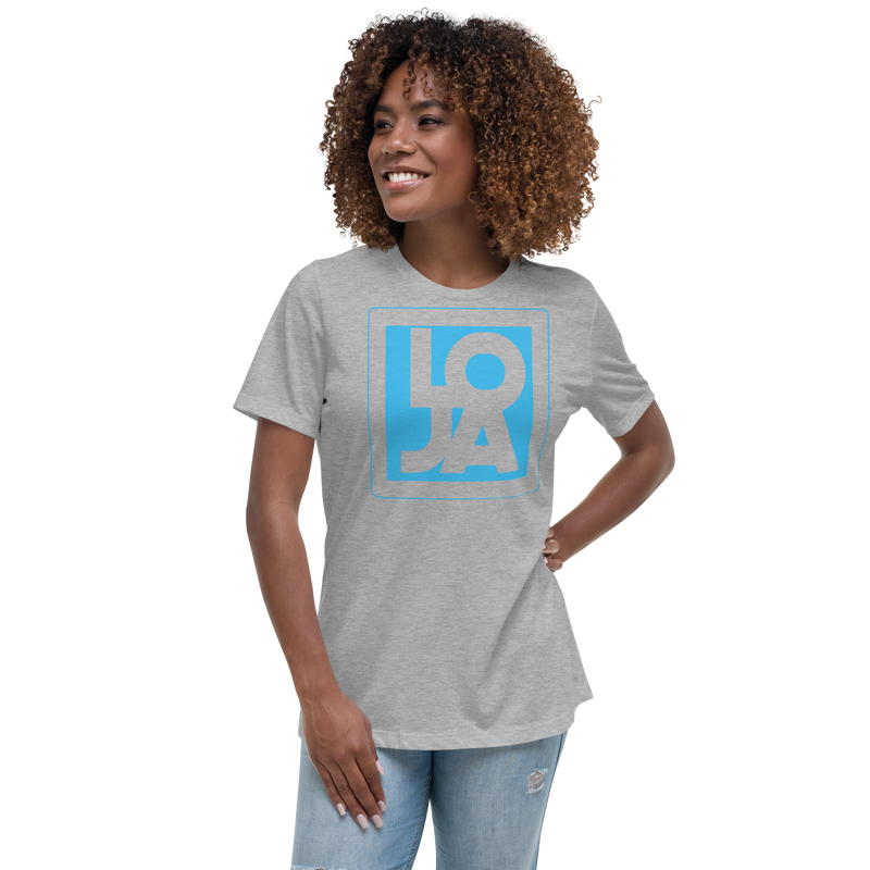 Lion Of Judah Apparel Logo Baby Blue Women's Relaxed T-Shirt