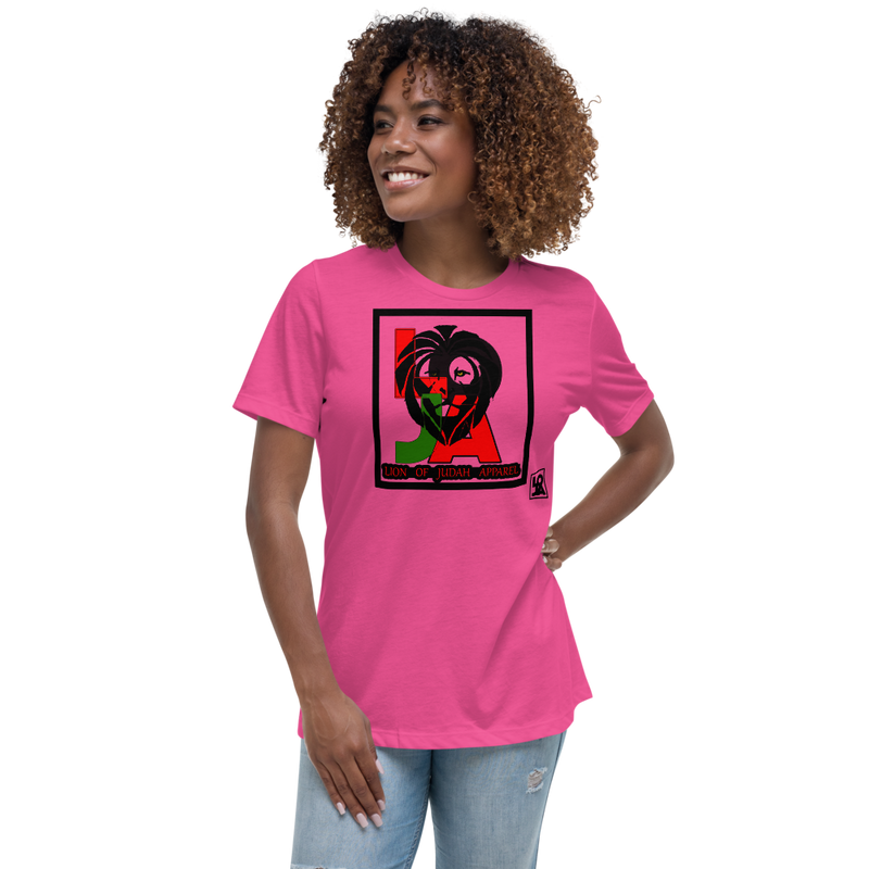 Lion Of Judah Apparel (L.O.J.A.) Design Women's Relaxed T-Shirt