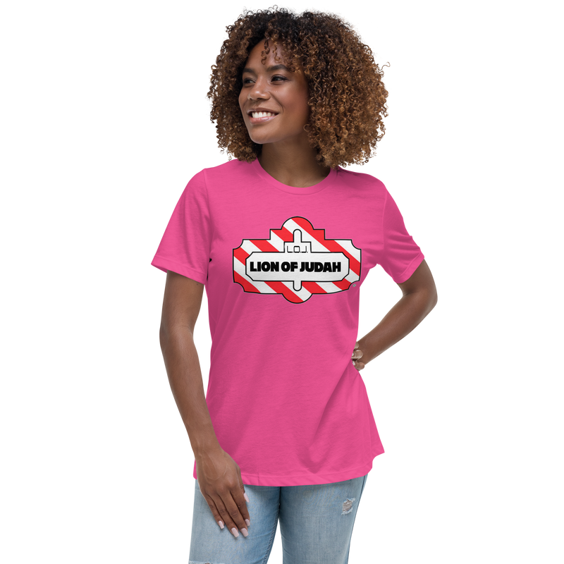 Lion Of Judah TGIF Fridays Wordplay Spinoff Design Women's Relaxed T-Shirt
