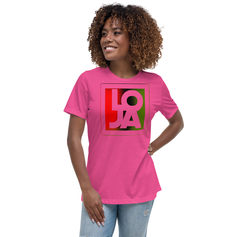 REd BlacK GreeN Lion Of Judah Apparel Logo Women's Relaxed T-Shirt