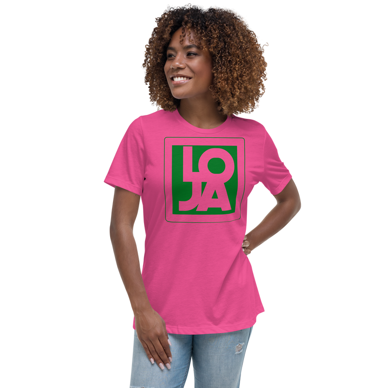 Lion Of Judah Apparel Logo Green Frog Color Women's Relaxed T-Shirt