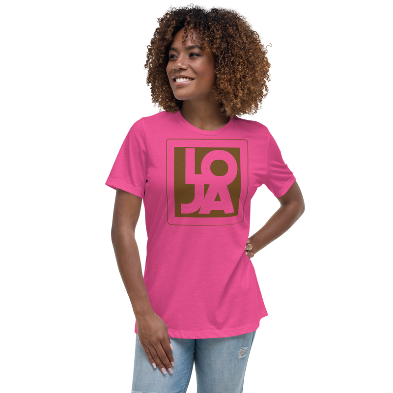 Lion Of Judah Apparel Logo Chocolate Brown Mocha Women's Relaxed T-Shirt