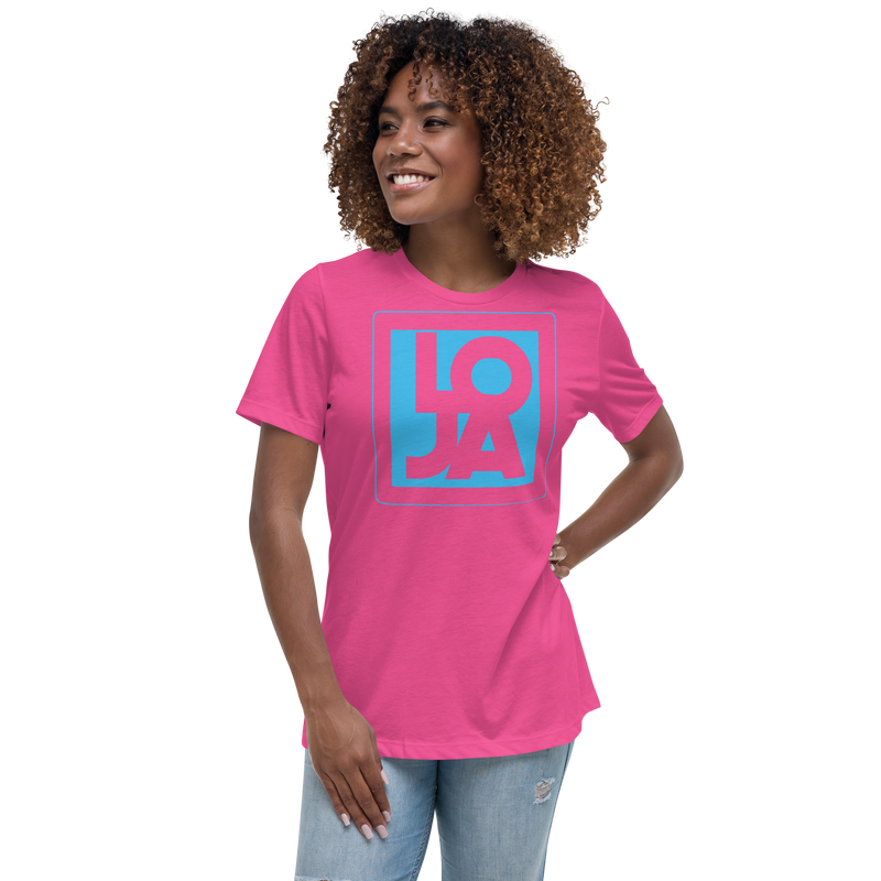 Lion Of Judah Apparel Logo Baby Blue Women's Relaxed T-Shirt